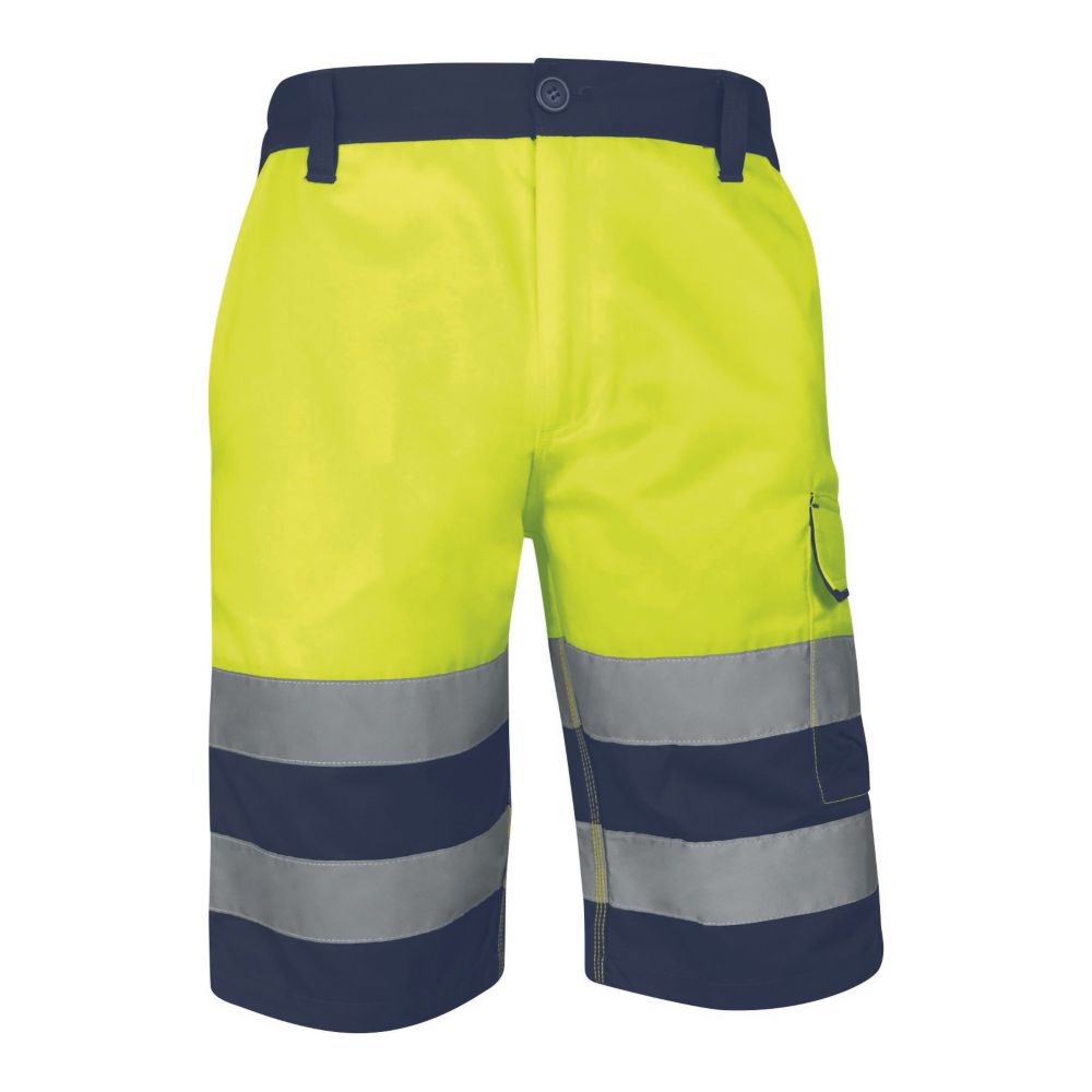 Bermuda Delta Plus haute visibilité jaune taille 54/56