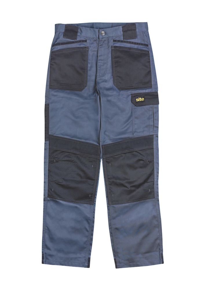 Pantalon de travail Site Harrier gris noir tour de taille 30