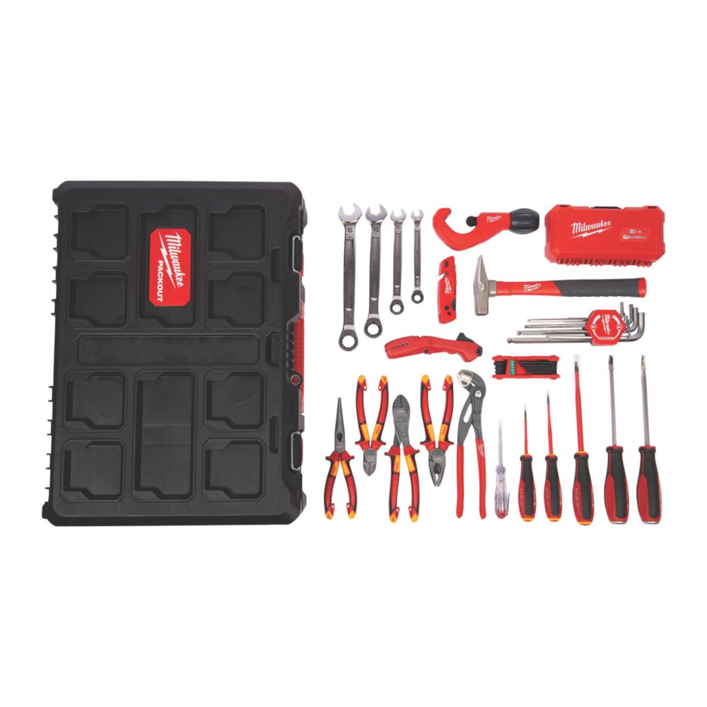 Kit d'outils pour plombiers Milwaukee Packout 74 pièces