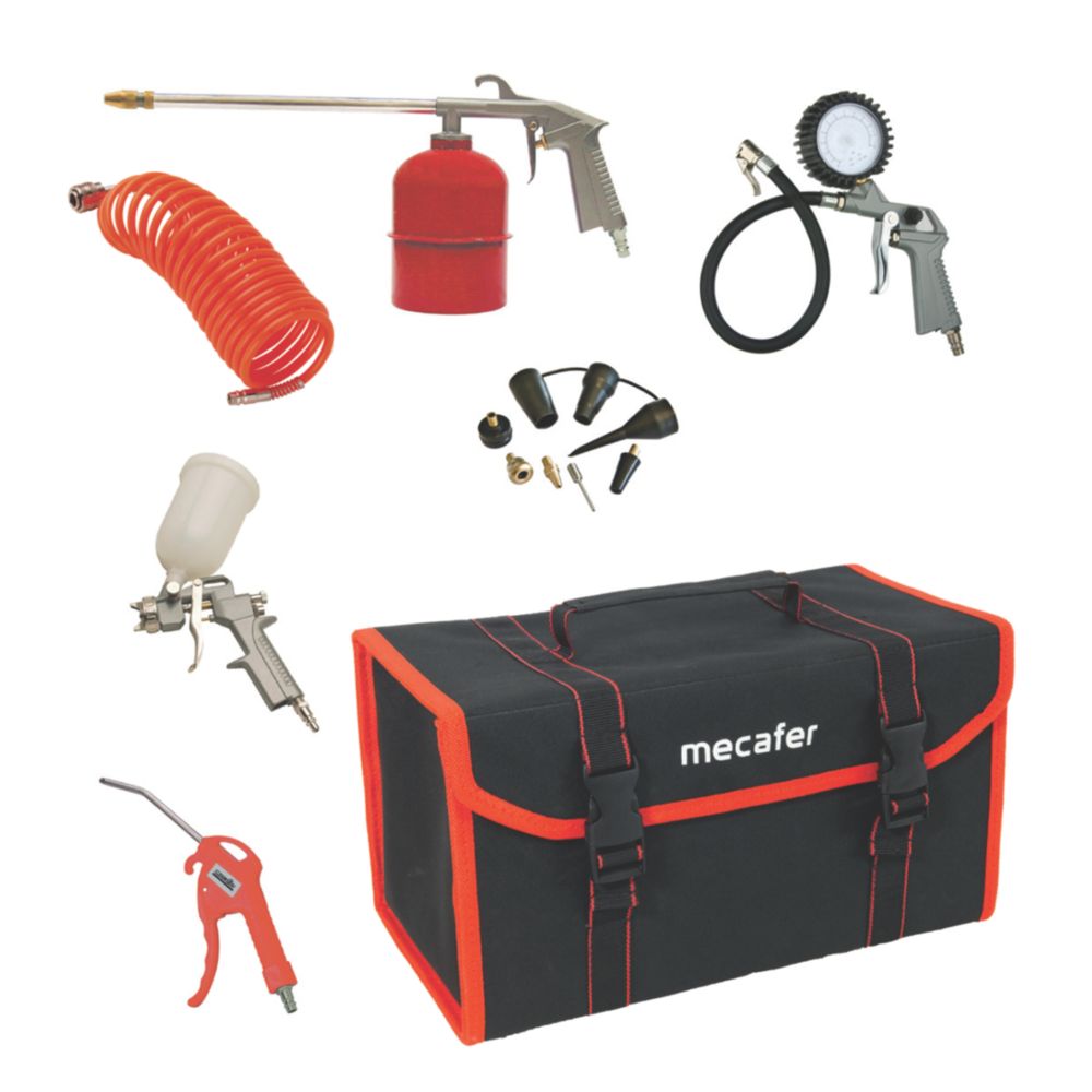 Kit d'accessoires pneumatiques Mecafer 150093 13 pièces