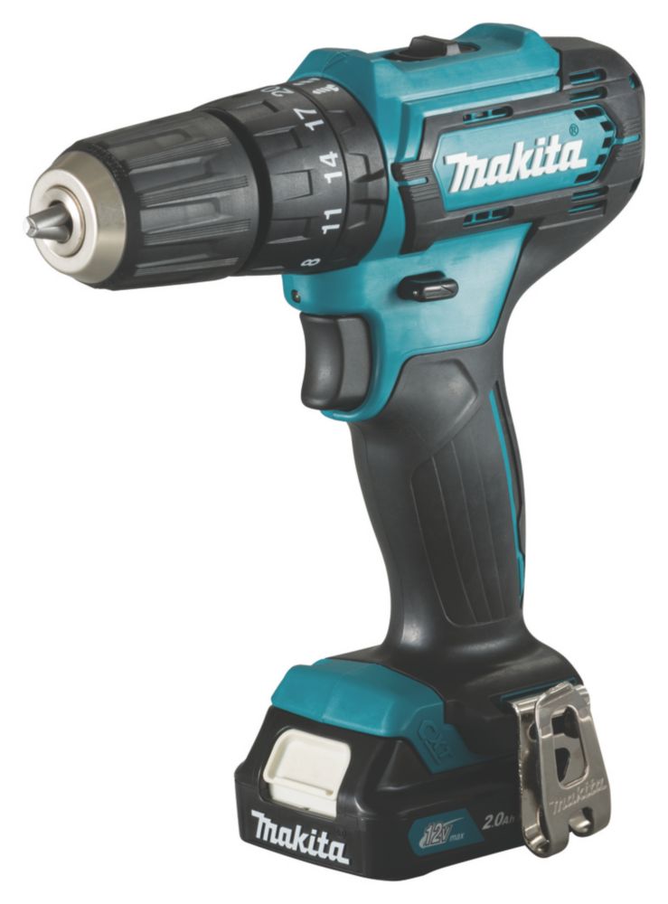 Perceuse visseuse à percussion sans fil Makita HP333DWAE 12V Li-Ion CXT 2 x 2Ah