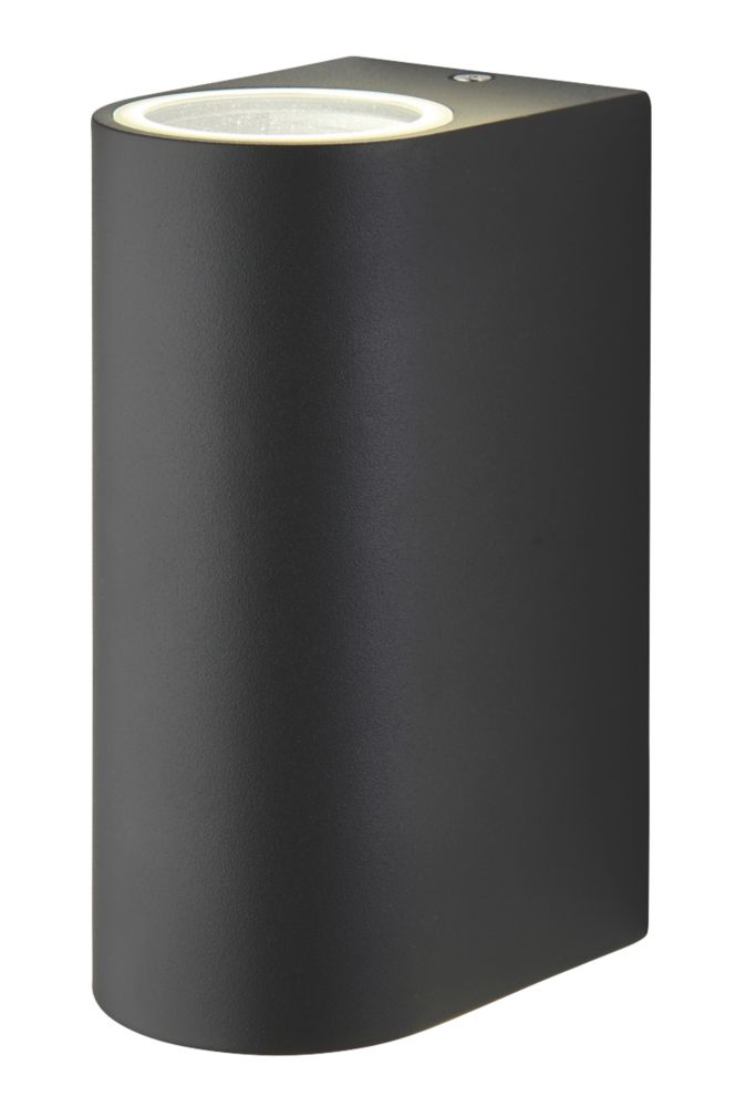 Applique murale extérieur haut et bas noire GU10 LAP IP44 35W