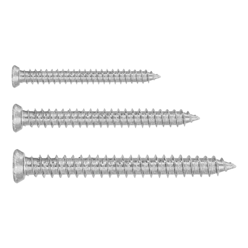 Lot de 60 vis pour châssis à tête fraisée en acier zingué brillant Rawlplug 7,5 x 92-132mm