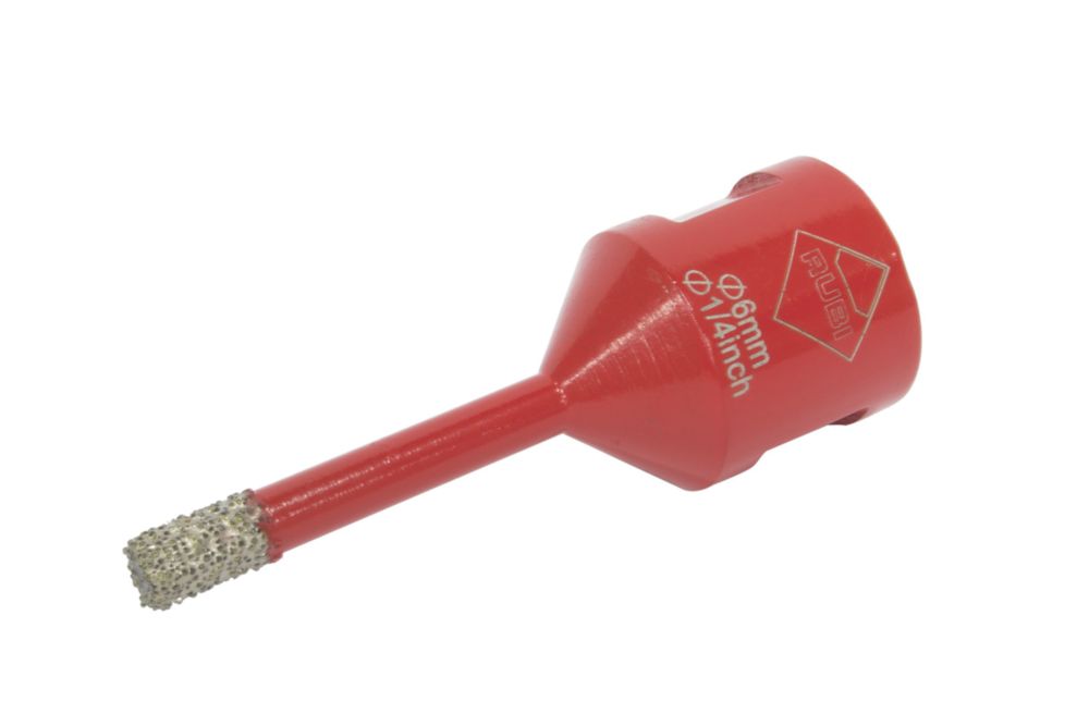 Foret diamant multimatériaux en acier à queue hexagonale Drygres 6mm x 65mm Rubi 