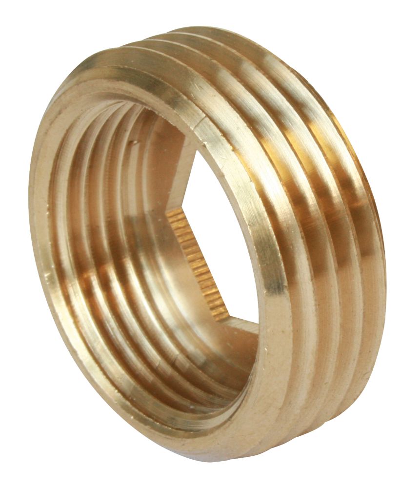 Réducteur de raccord pour tuyau à compression en laiton Pronorm F 15/21 - 1/2" x M 20/27 - 3/4", lot de 2