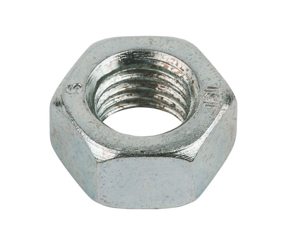 50 écrous hexagonaux en acier zingué brillant Easyfix M20