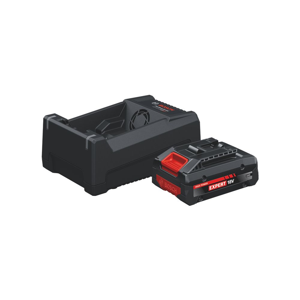  Kit de chargeur rapide et batterie Li-Ion AMPShare 18V 4,0Ah Bosch 1600A0373M 2 pièces