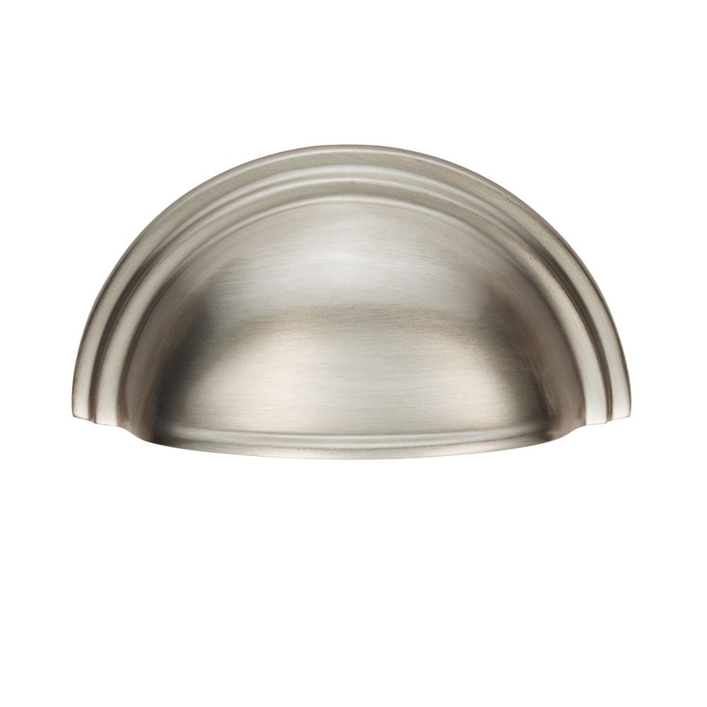 Poignée de tirage de placard demi-ronde style victorien Carlisle Brass 92mm en nickel satiné 