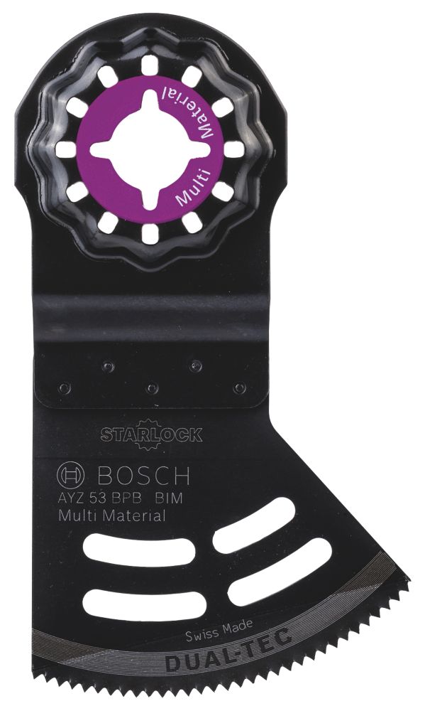 Lame de coupe plongeante pour bois/cloison sèche/PVC Bosch Starlock AYZ 53  BPB 53mm, Accessoire outil multifonction