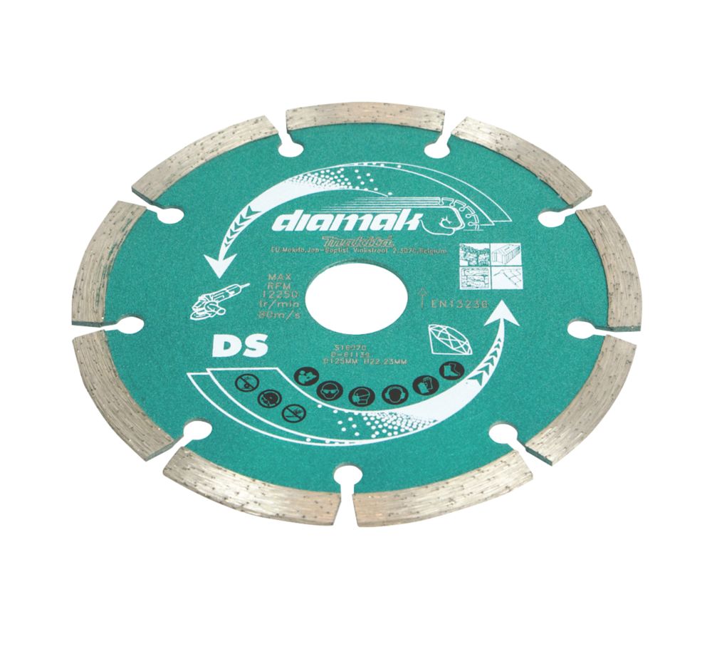 Disque diamant segmenté béton/pierre 125 x 22,23mm Makita