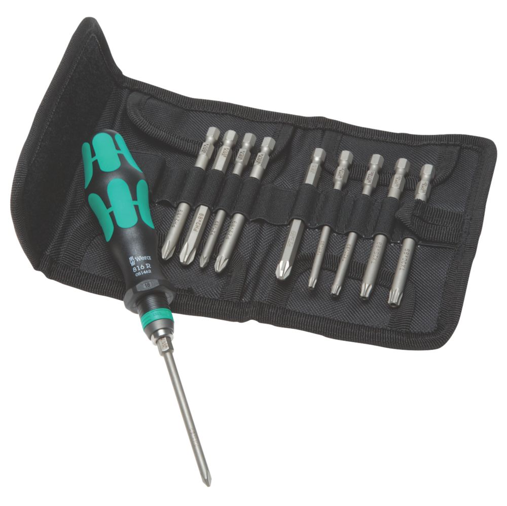 Assortiment de tournevis interchangeables Kraftform Kompakt Wera 11 pièces