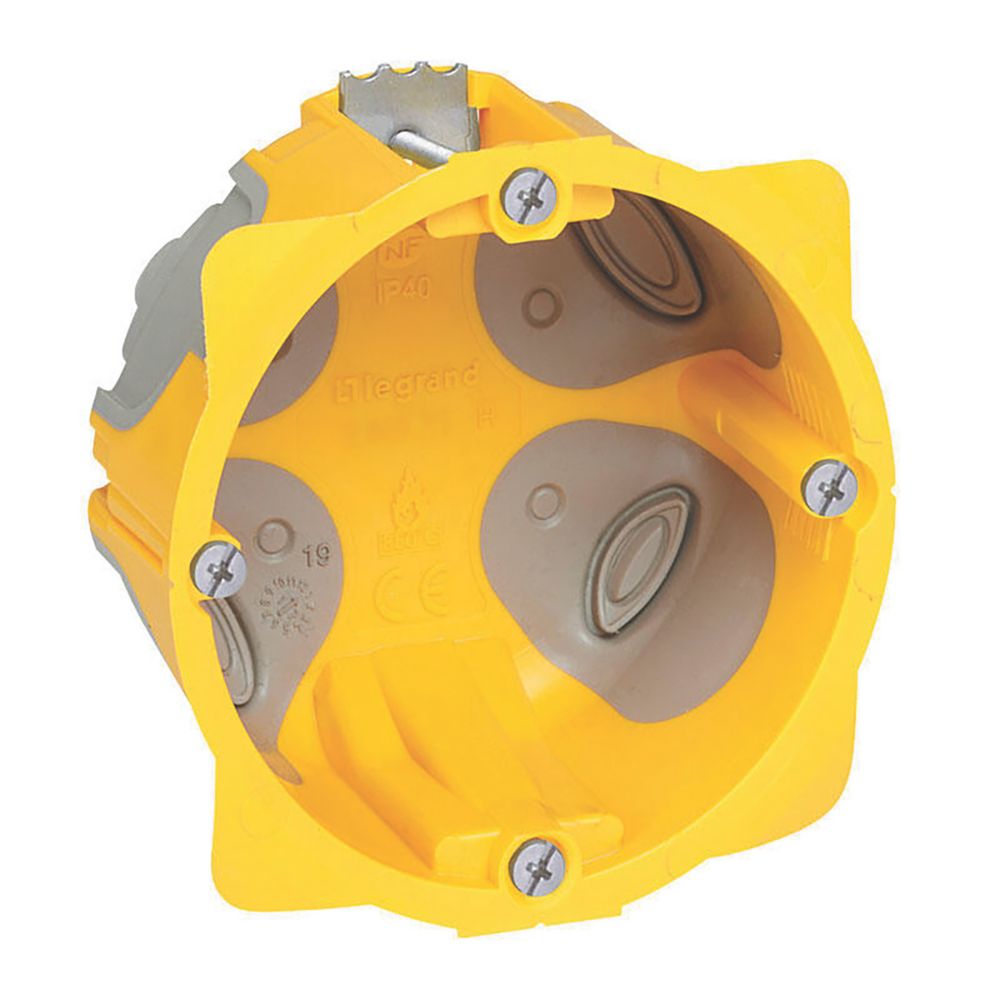 Boîte d'encastrement multimatériaux 1 poste étanche diamètre 67 profondeur 40 Legrand