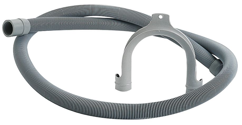 Flexible de vidange pour machine à laver Pronorm, gris, 0,8m - 3m