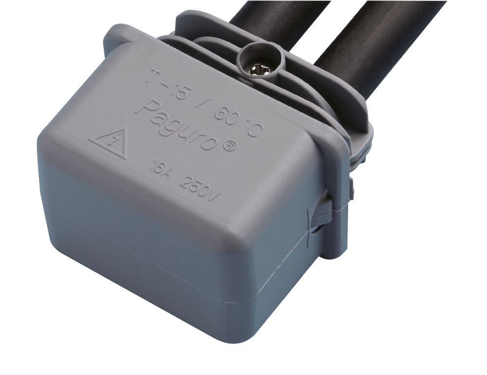 Raccord gel en ligne IP68 à 2 entrées Hylec gris