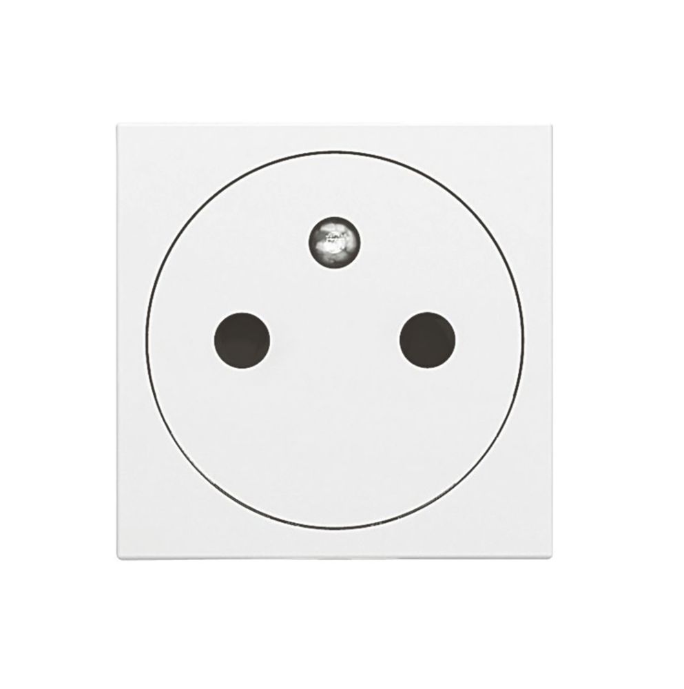 Prise terre 1 poste blanche Legrand Dooxie, lot de 10