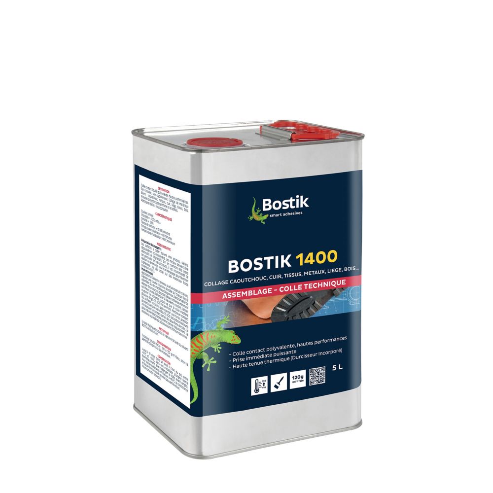 Colle néoprene liquide BOSTIK 1400 en boite de 1 l