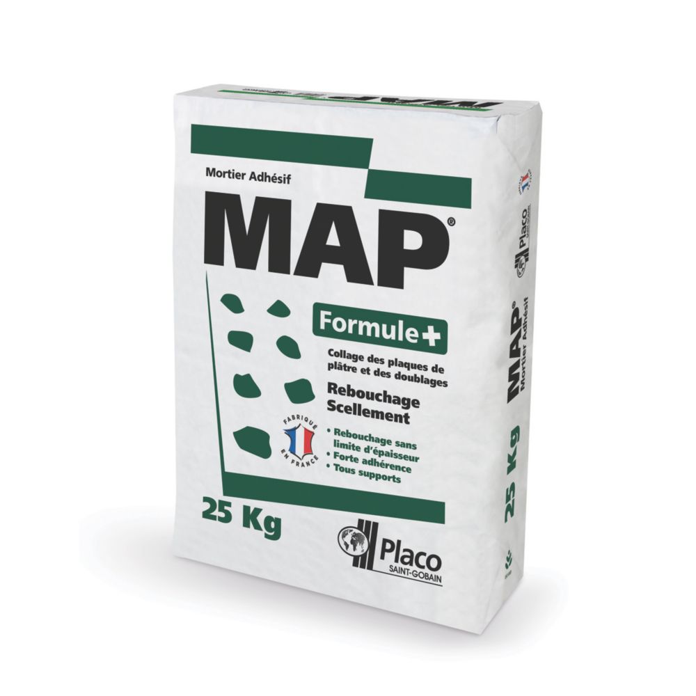 Mortier adhésif MAP Placoplatre 25kg Placo