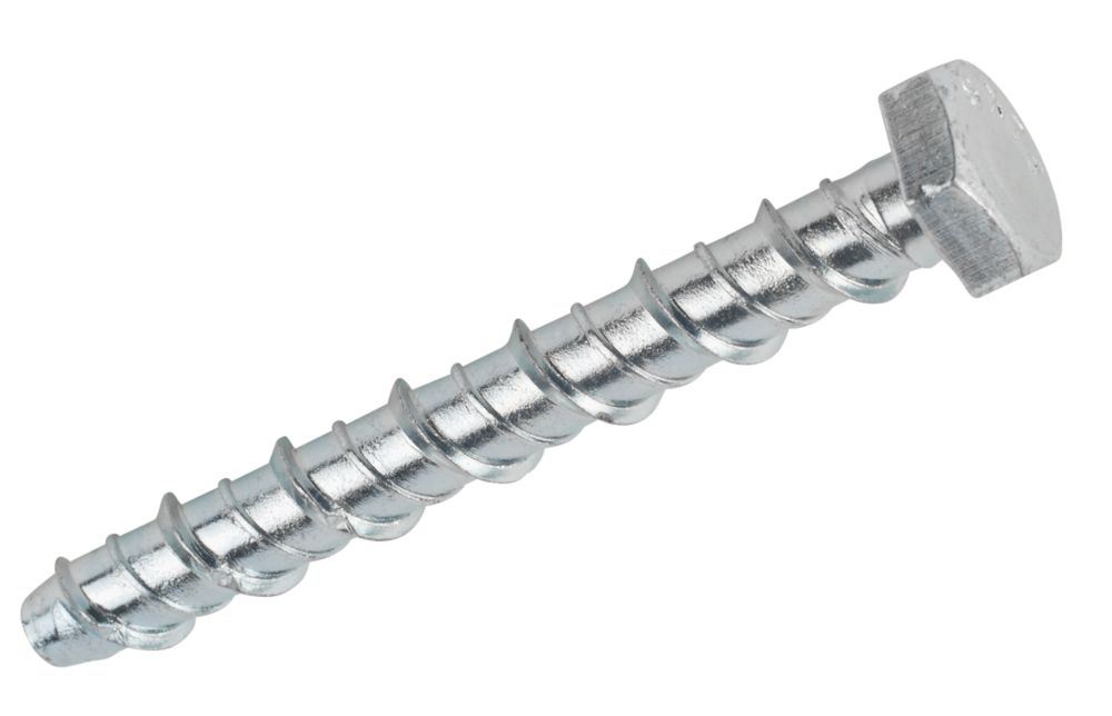 Vis à métaux pour béton Rawlplug LX 10mmx75mm, lot de 10