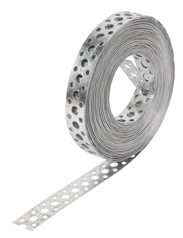 Bande perforée Sabrefix en acier inoxydable 9,6m x 20mm 
