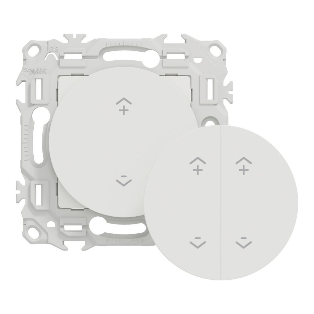 Commande centralisée connectée 1 poste Schneider Electric Wiser Odace blanc