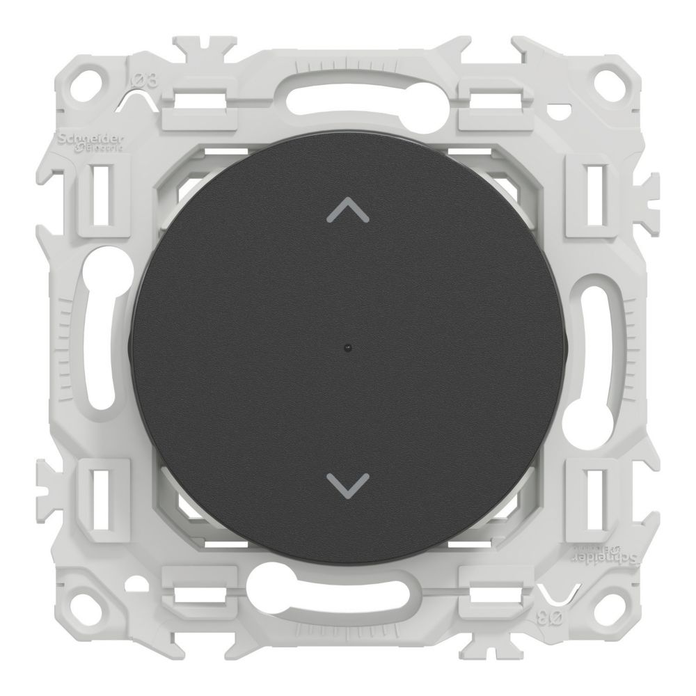 Commande volet roulant connectée zigbee 1 poste Schneider Electric Wiser Odace noir