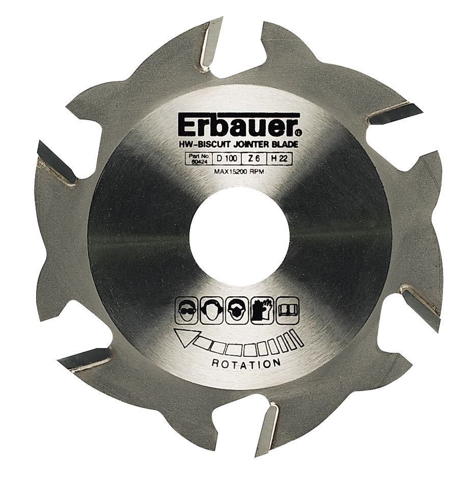 Lame pour lamelleuse 12 dents 100 x 22mm Erbauer