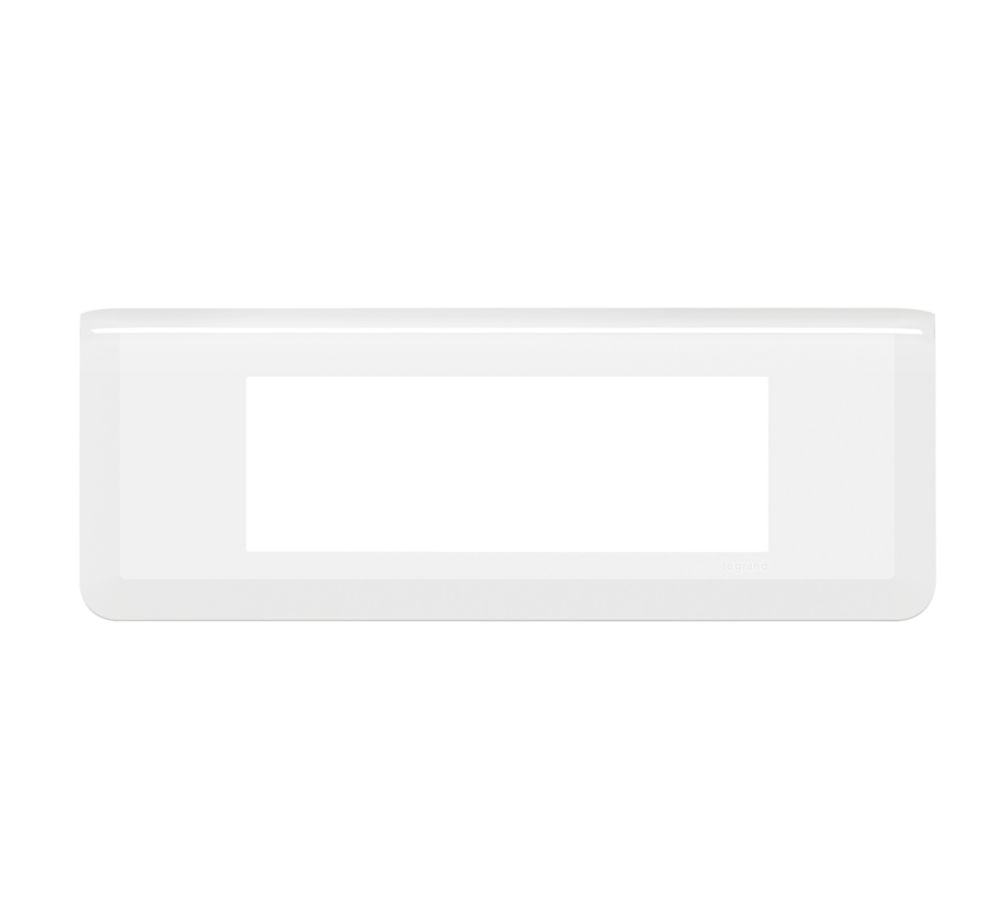 Plaque de finition 3 postes blanche Legrand Mosaic