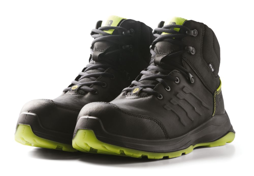 Chaussures de sécurité montantes S3S Blaklader pointure 40 noir/vert citron