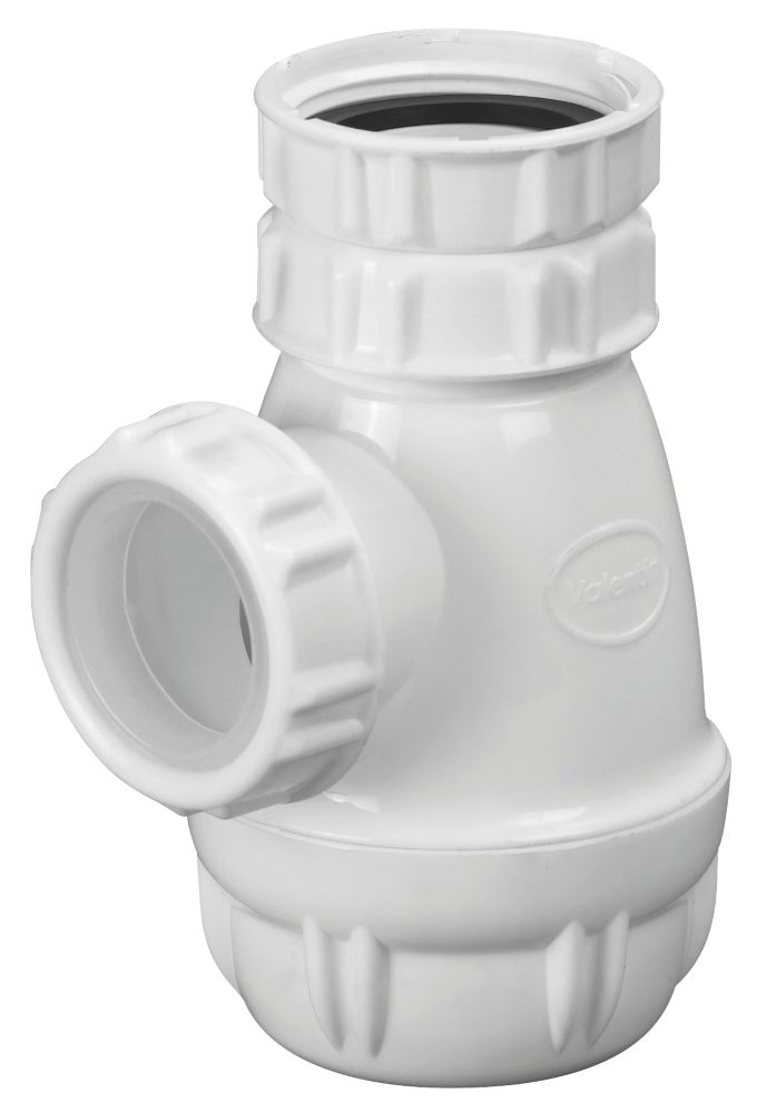 Siphon de vasque compact Valentin blanc 32mm
