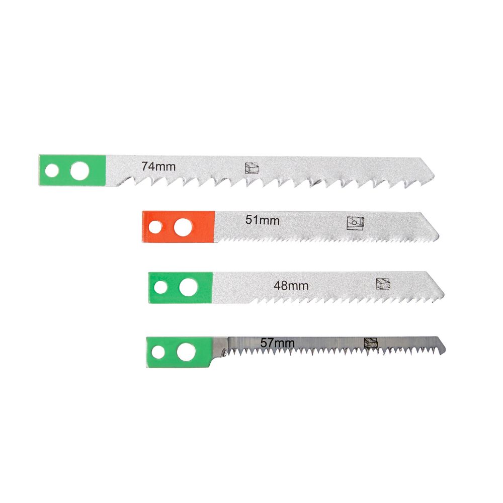 Lot de 5 lames pour scie sauteuse bois et métal Universal