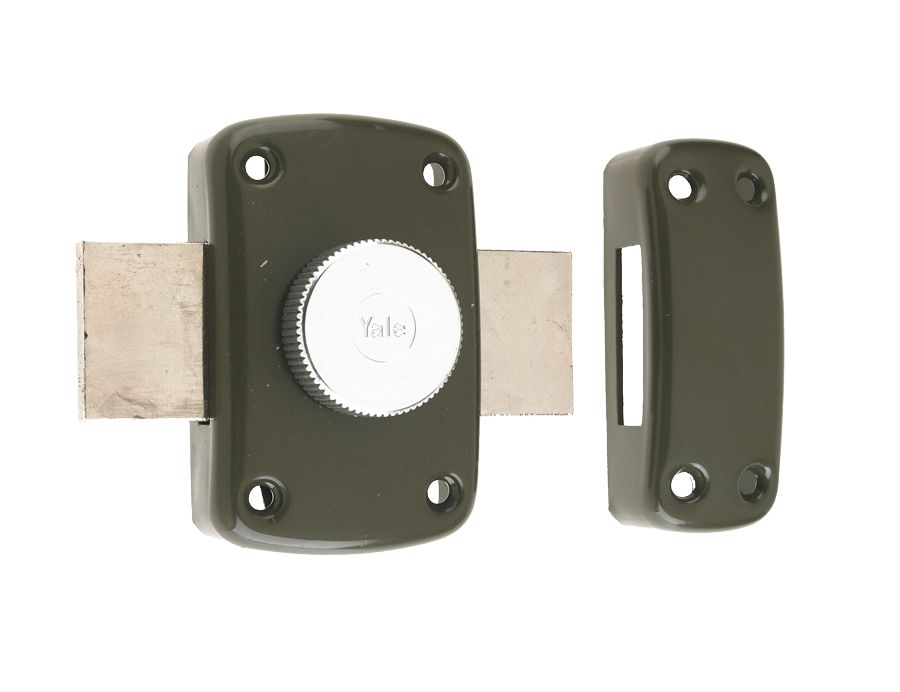 Verrou YALE YV10 à bouton et cylindre diamètre 23mm, longueur 30mm