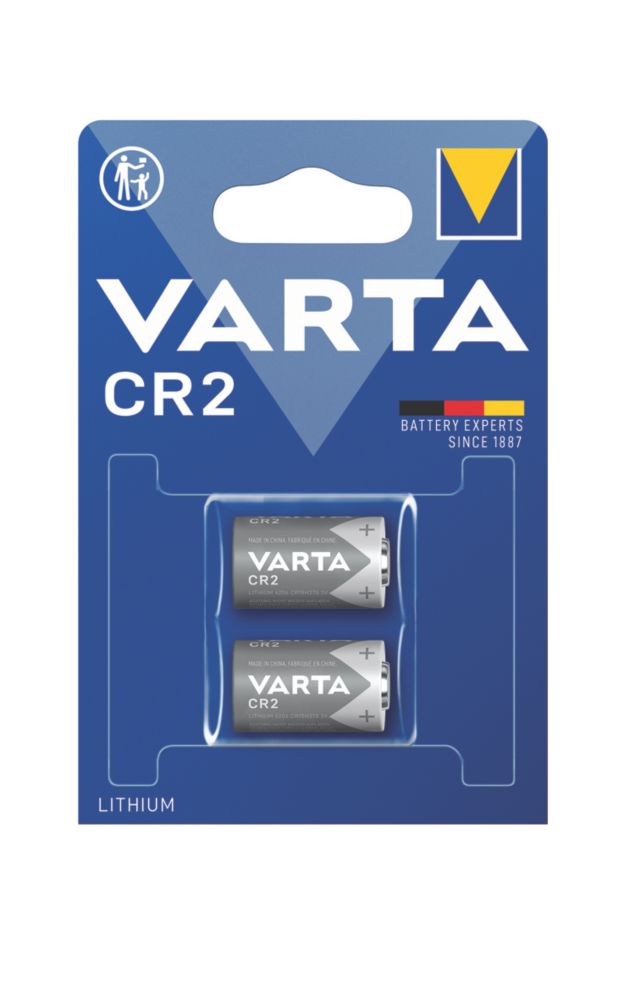 2 piles au lithium Varta CR2