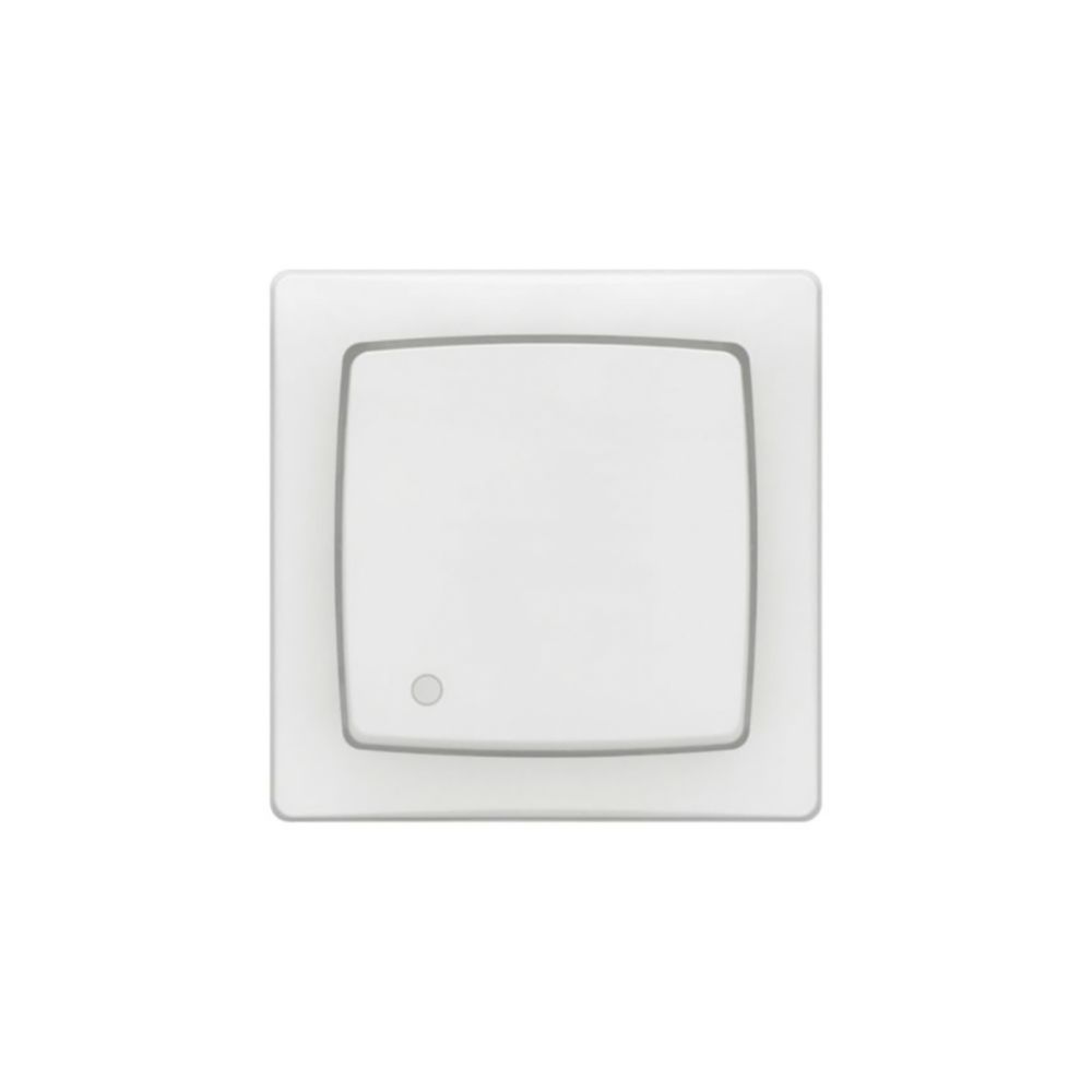 Interrupteur simple ou va-et-vient à montage en saillie 1 module Legrand Les Apparents 10A, blanc, avec cadre et voyant lumineux 1 pièce