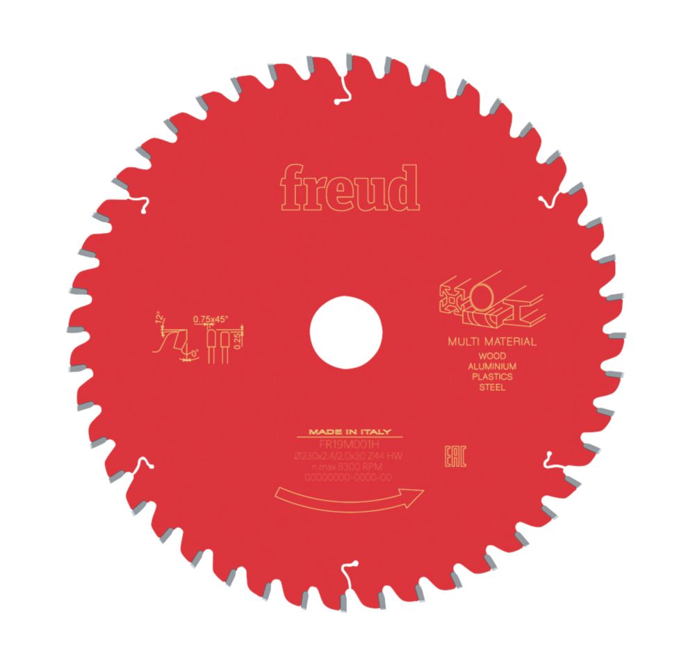 Lame de scie circulaire 230 x 30mm 44 dents Freud