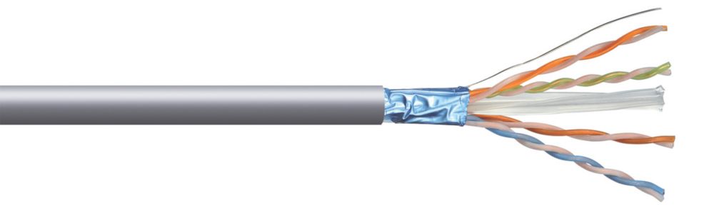 Câble ethernet CAT6 305m gris