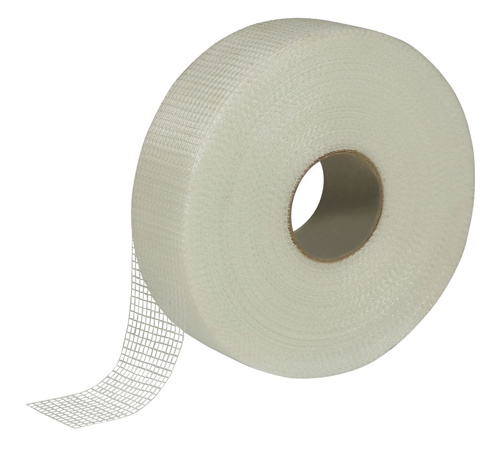 Ruban en maille de fibres de verre Diall blanc 90m x 50mm 