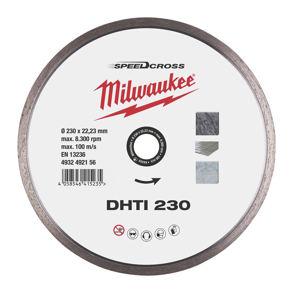 Lame diamantée multimatériaux Milwaukee Speedcross DHTI 230mm x 22,23mm 