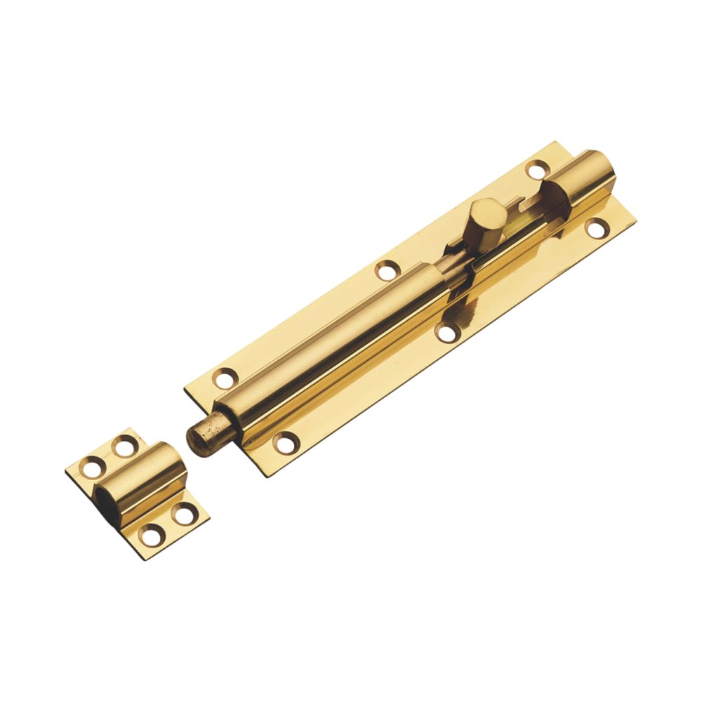  Targette cylindrique droite en laiton poli 152mm 