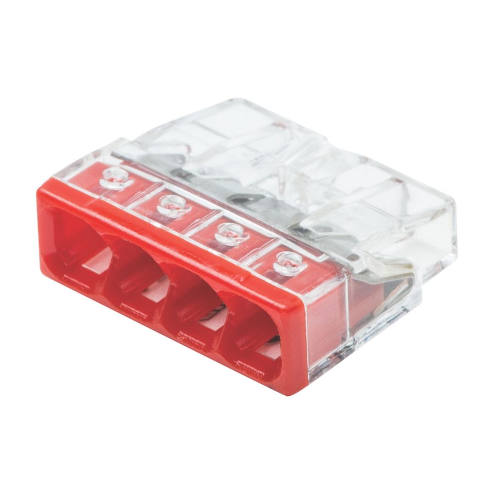 Connecteurs à emboîter 4 entrées Wago S2273-204 24A, 100 pièces