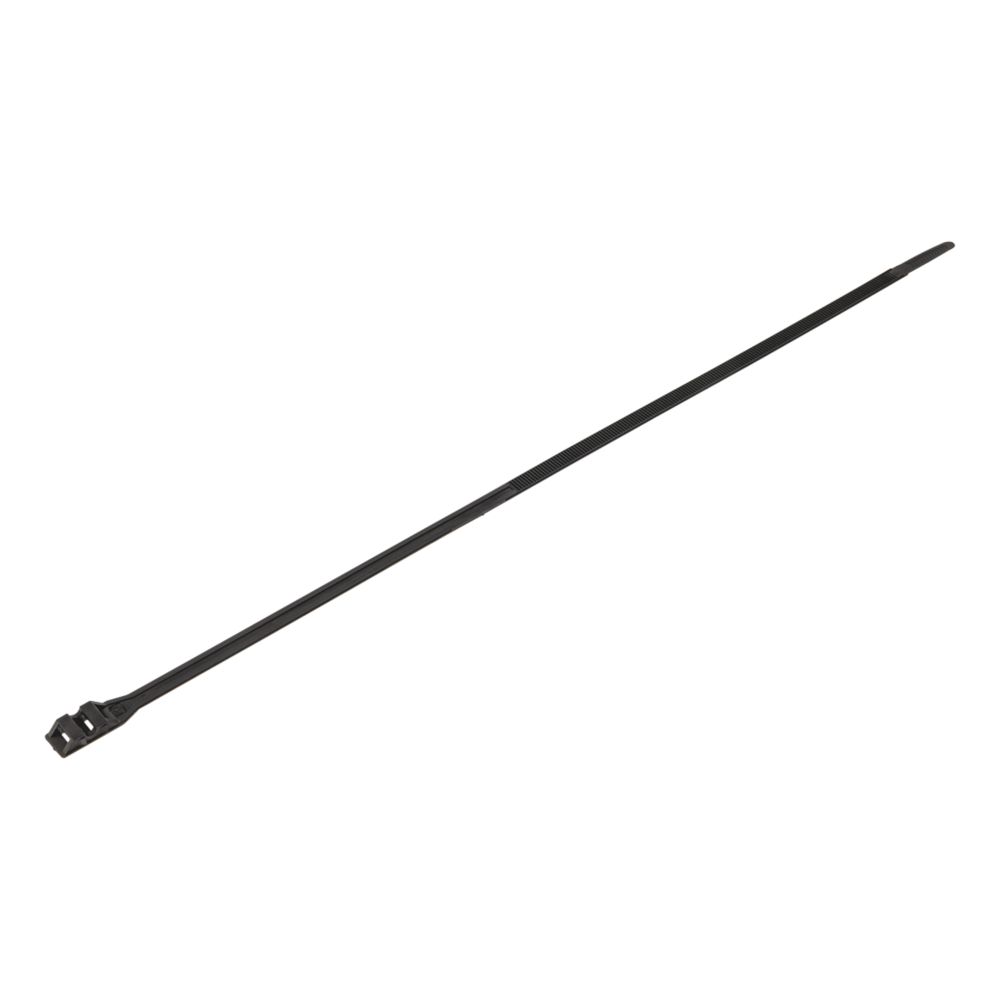 Colliers de serrage noirs Klauke 510mm x 9mm, lot de 100