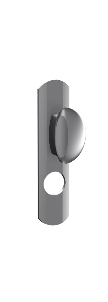 Poignée de porte extérieure à Tirage Muze chrome velours pour Serrure PROTECTIVE