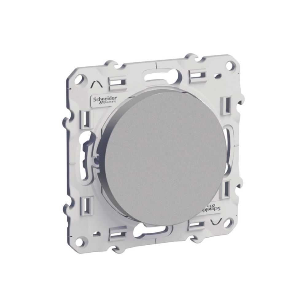 Va-et-vient 1 poste Odace Aluminium Schneider