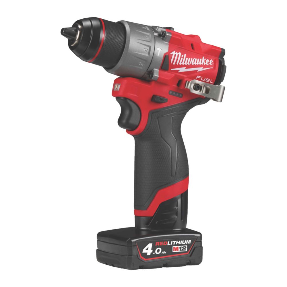 Perceuse visseuse à percussion sans fil brushless Milwaukee M12 FPD2 220-240V Li-Ion RedLithium 2 x 4Ah 