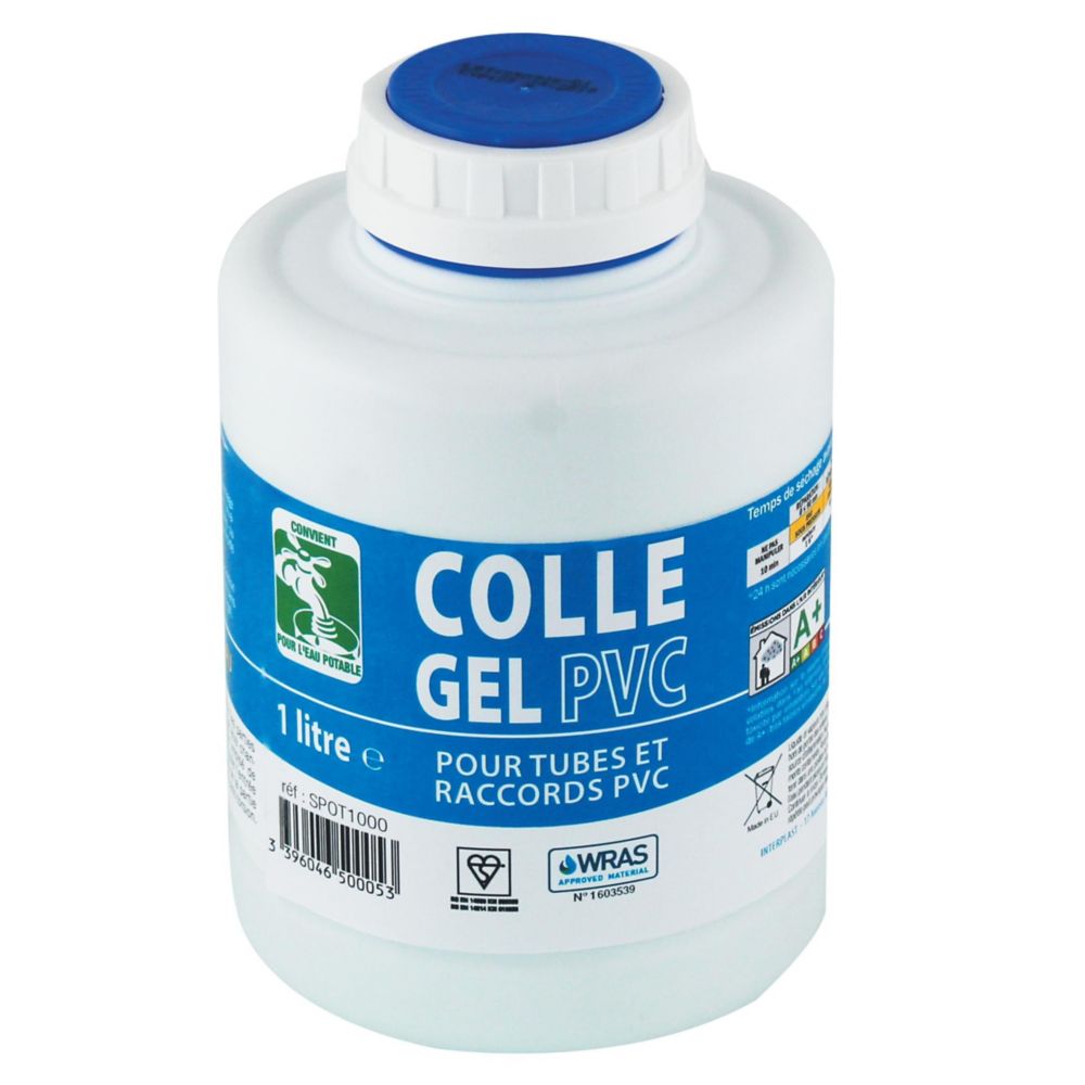 Colle gel PVC avec pinceaux Fitt 1L