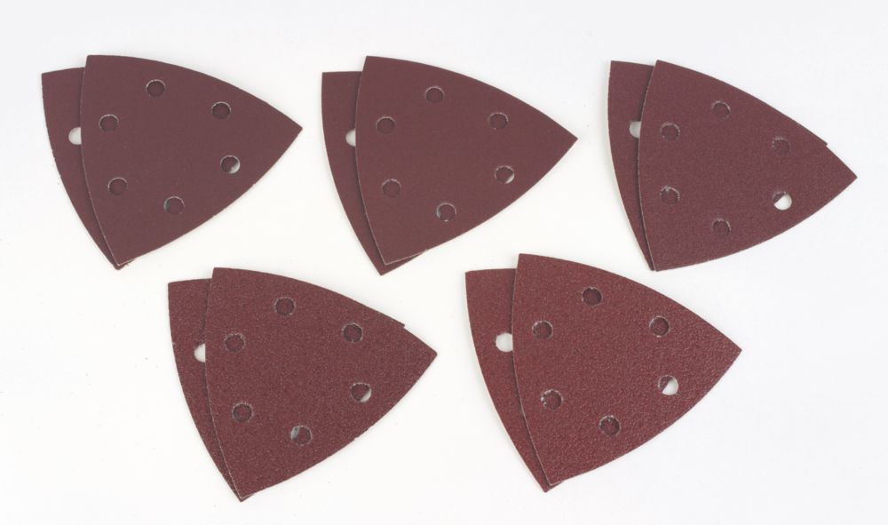 Lot de 10 feuilles de papier de verre multimatériaux Bosch Expert C430 93mm x 93mm, 6 trous