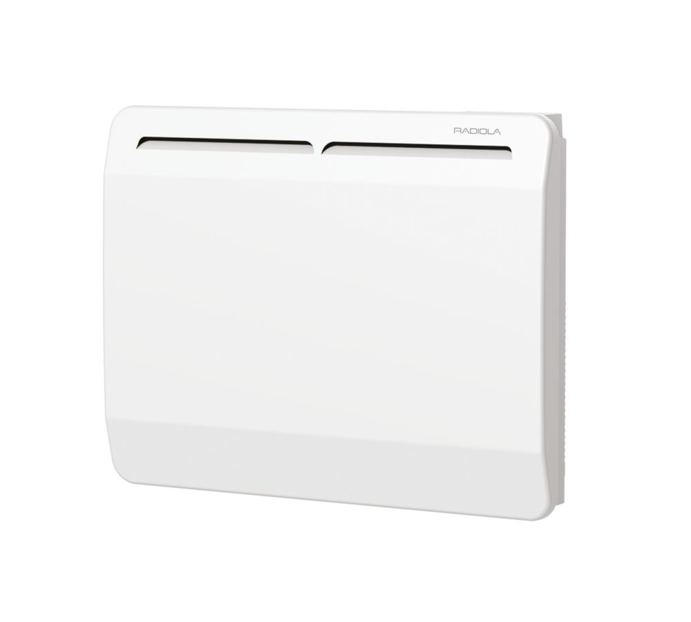 Radiateur électrique à inertie sèche céramique mural Radiola 1 000W 45cm x 60cm blanc