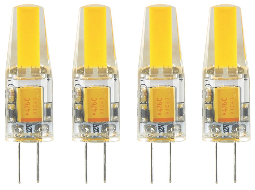 Lot de 4 ampoules LED capsule LAP G4 180lm 1,5W 12V