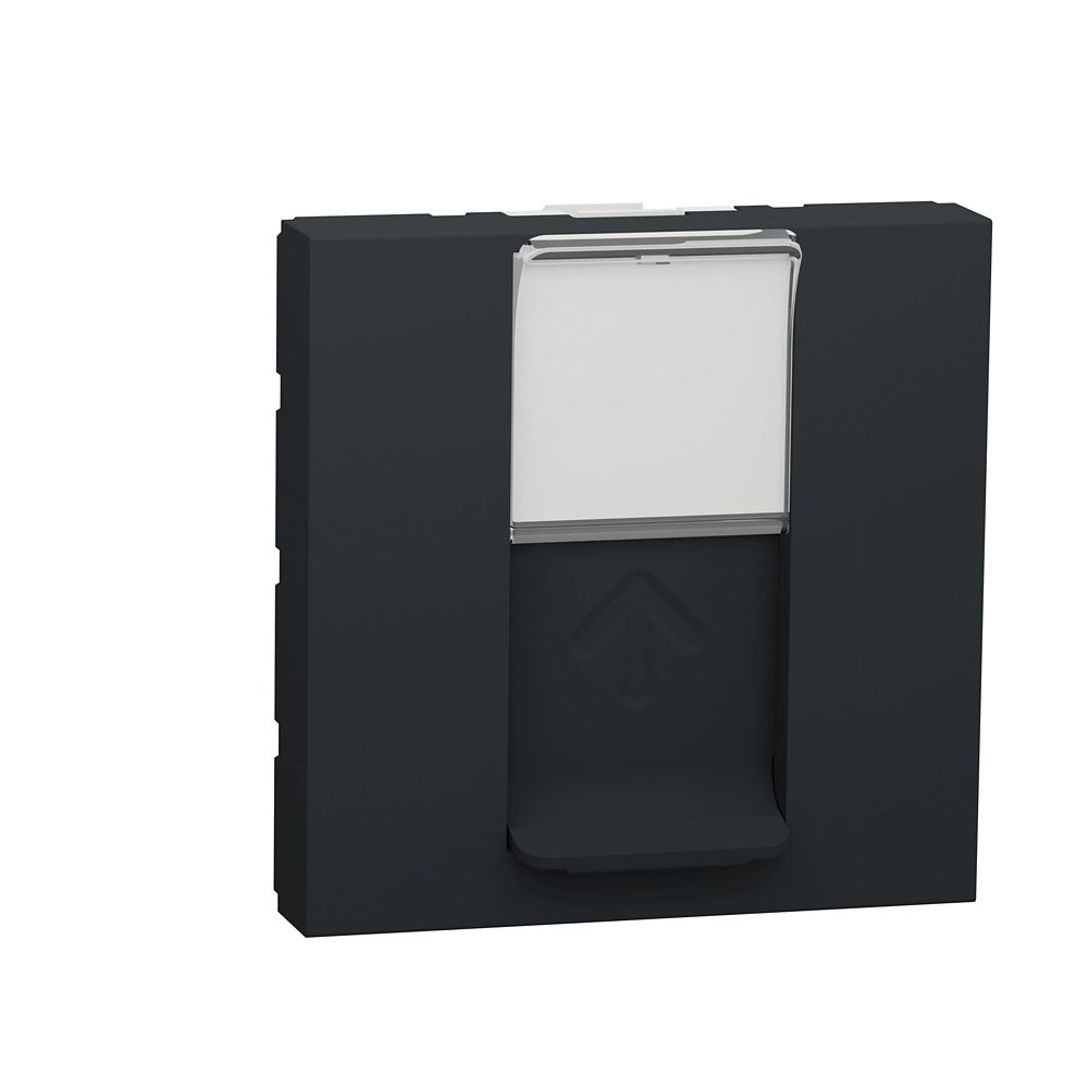 Prise RJ45 CAT6A FTP 1 poste 2 modules Unica Anthracite Schneider