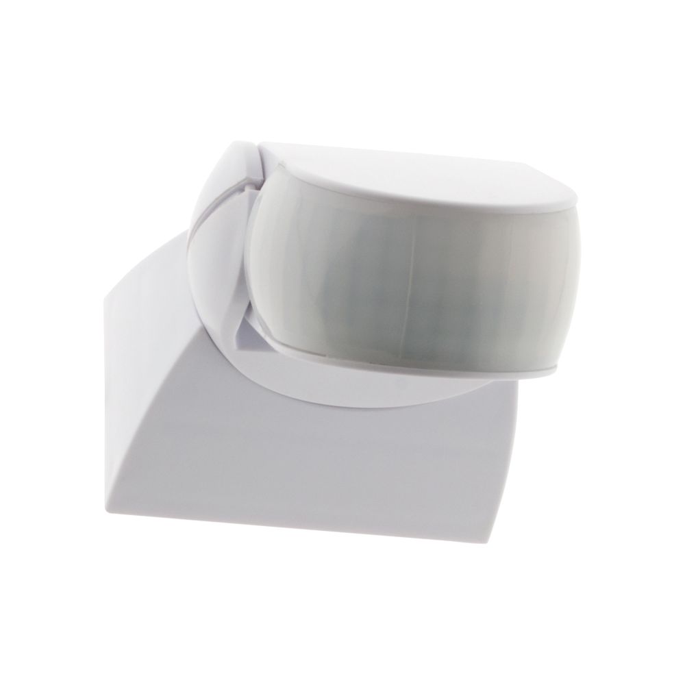 Détecteur de mouvement blanc intérieur/extérieur Zenitech 180°  portée 5-12m