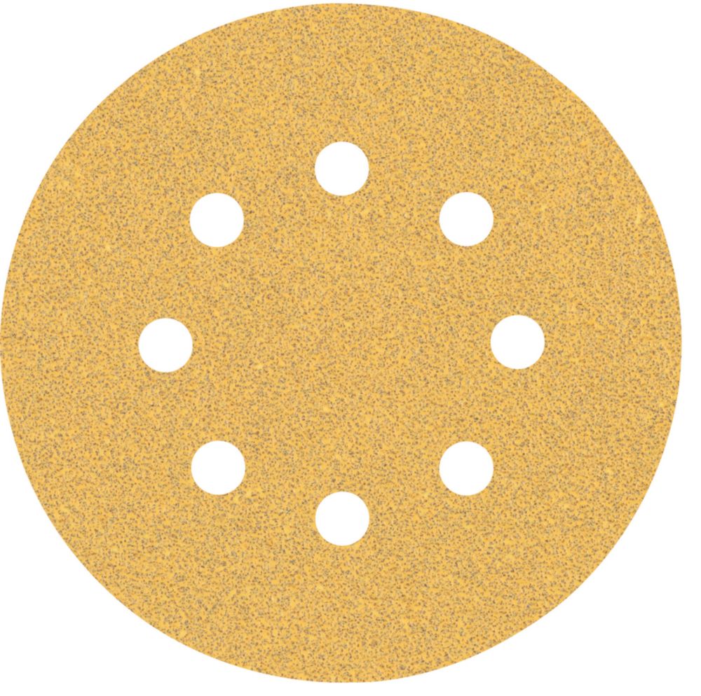 Lot de 5 disques abrasifs pour ponceuse à bois 125mm, 8 trous, grain 60 Expert C470 Bosch